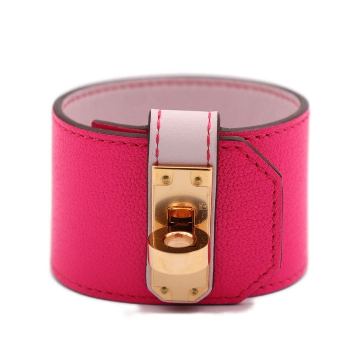 Hermes Kelly Twist GM Bracelet Vorsoft Rose Pop Pinkish Gold Hardware