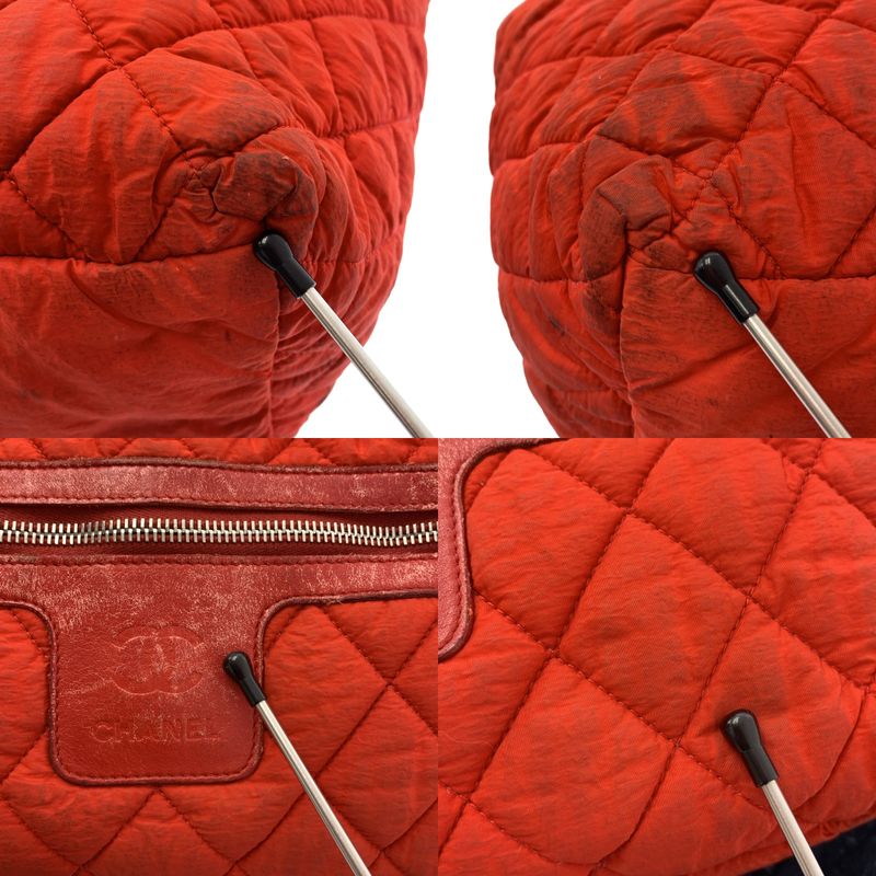 Chanel Leather Coco Cococoon Leather Paneled Coco Mark Quilted Hand Tote Bag