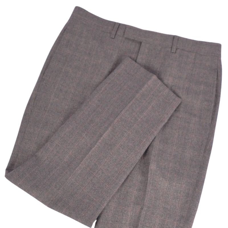 Hermes Pants Long Pants Slacks Check Wool Cashmere