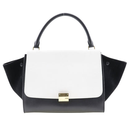 Celine Trapeze Medium 1695430ta Calf And Suede Black/white Ladies Handbag