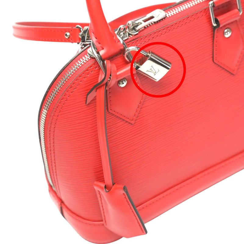 Louis Vuitton M50516 Epi Shoulder Bag Nano Alma Shoulder Bag Louis Vuitton Red