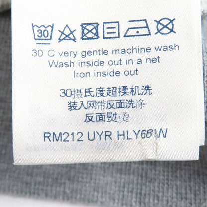 Louis Vuitton 21AW Neon Working Man 100% Cotton Logo Print Pullover Hoodie Grey