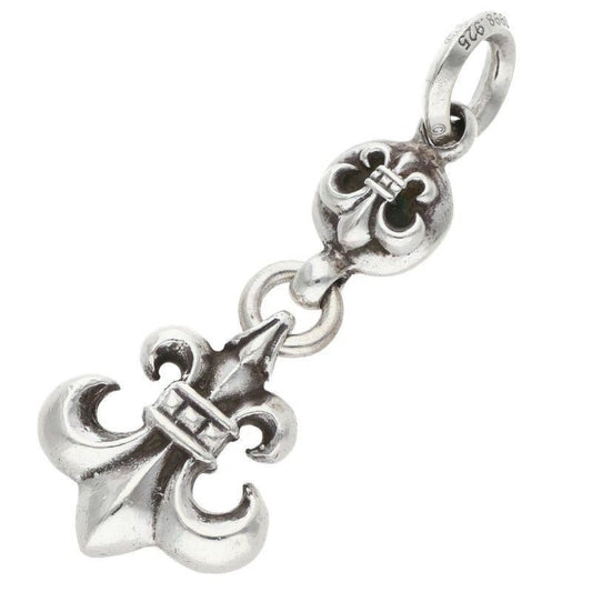 Chrome Hearts BS Fleur 1 Ball BS Charm Silver Necklace Top