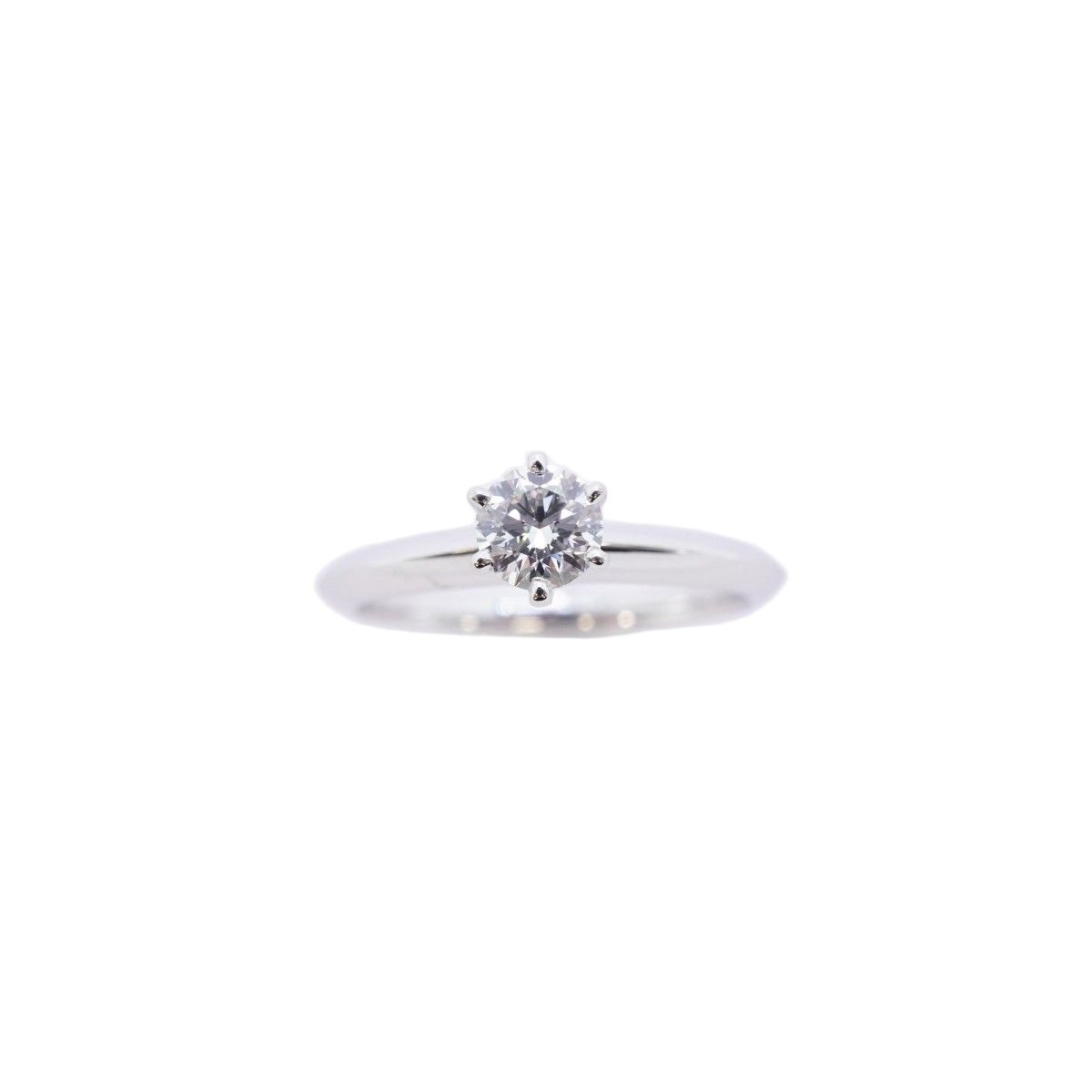 Tiffany & Co Ring Solitaire Platinum Diamond — view 2