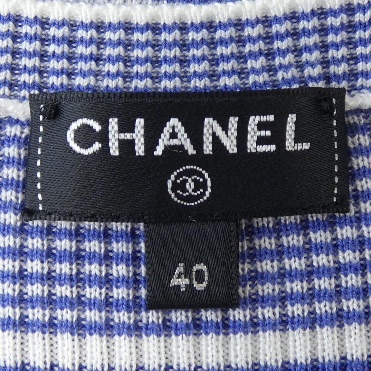 Chanel Knit Top Blue — view 5