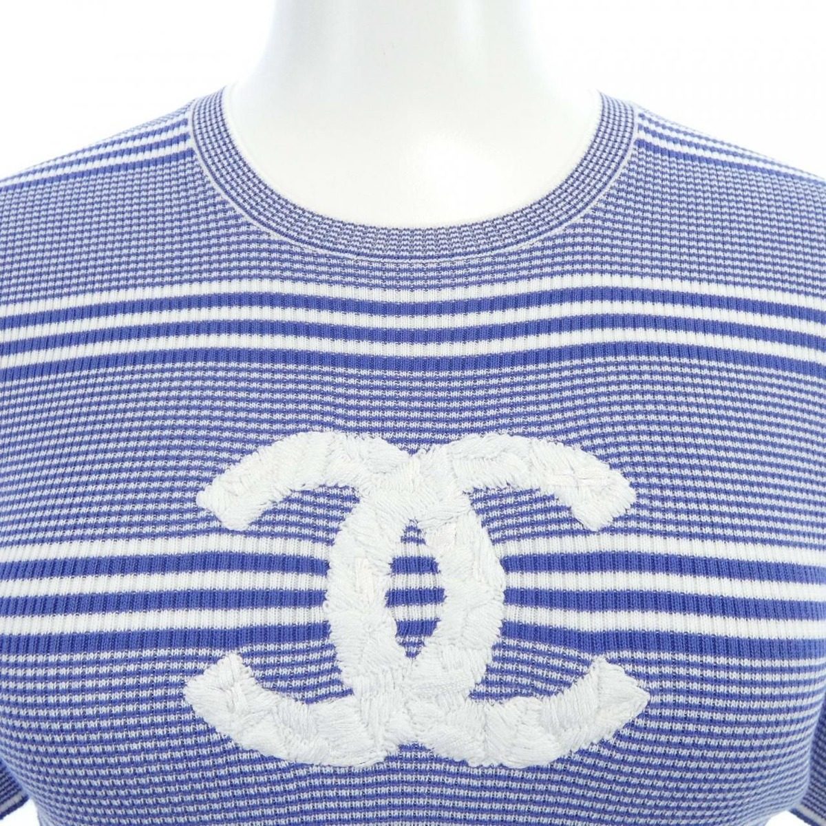 Chanel Knit Top Blue — view 6