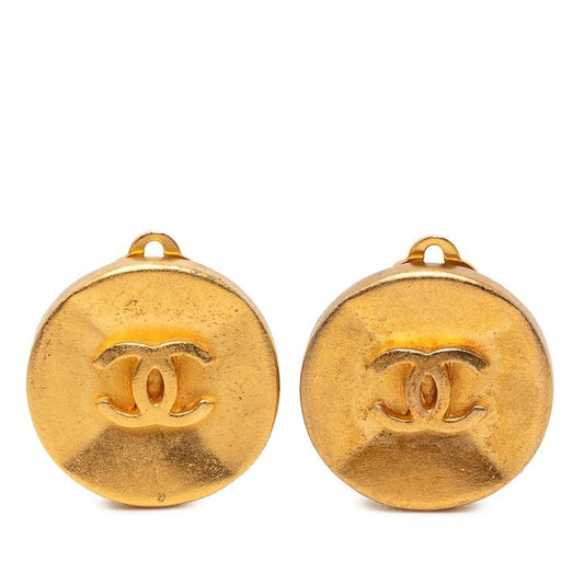 Chanel CC Logo Vintage Gold Plated