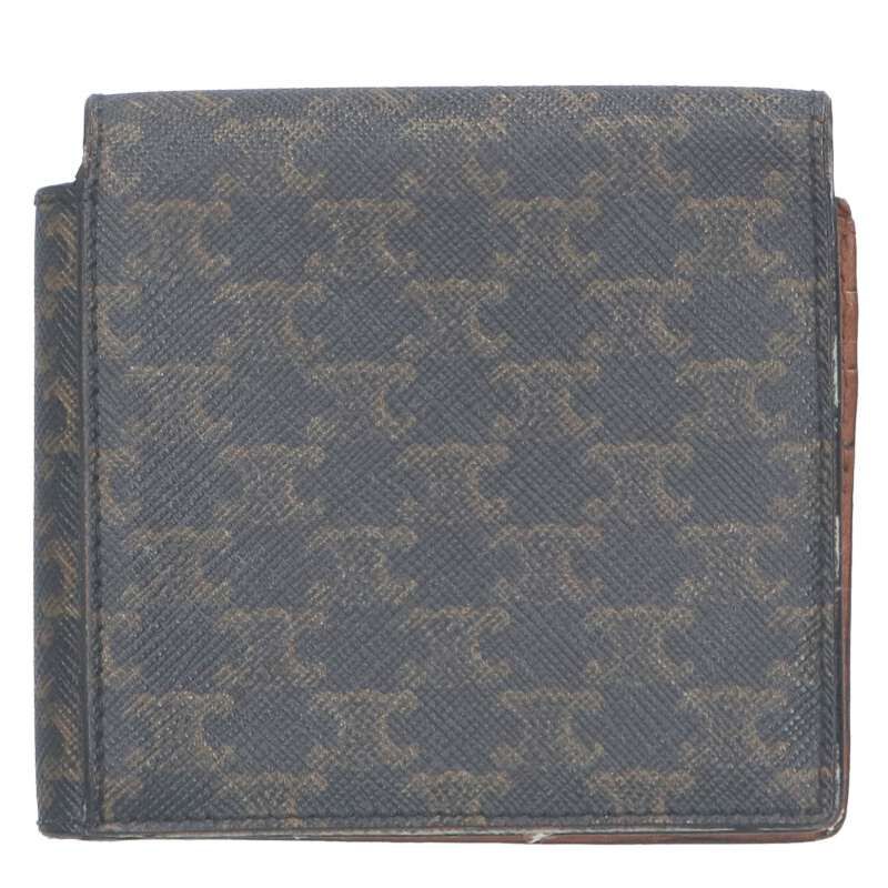 Celine 10d902bz9 Triomphe Canvas Origami Card Holder Men's