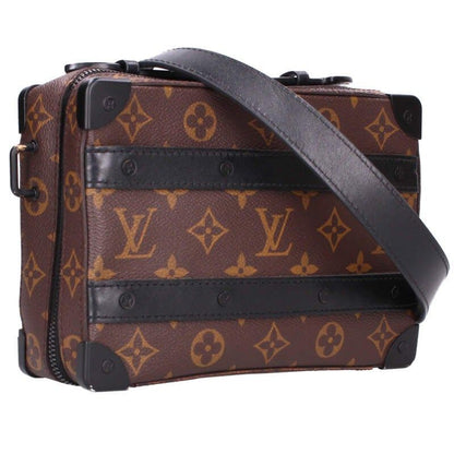 Louis Vuitton M45935 Handle Soft Trunk Monogram Macassar Shoulder Bag Men's