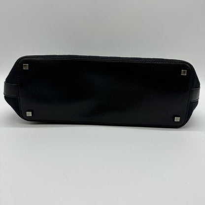 Gucci 001-4302 Handbag Shoulder Bag GG Canvas Black Ladies Men Fashion Vintage