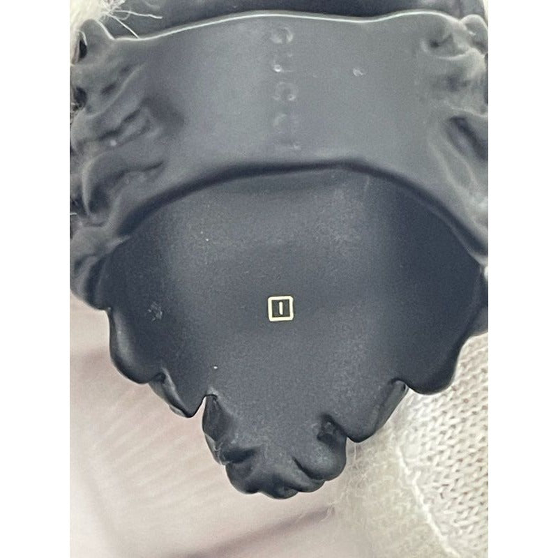 Gucci Michele Period Lion Head Interlocking G Logo Ring No 13 Metal Black — view 12