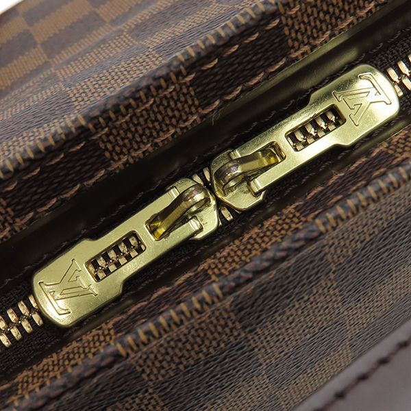 Louis Vuitton Tote Bag Chelsea Damier Canvas Damier Ebene Gold Hardware Brown