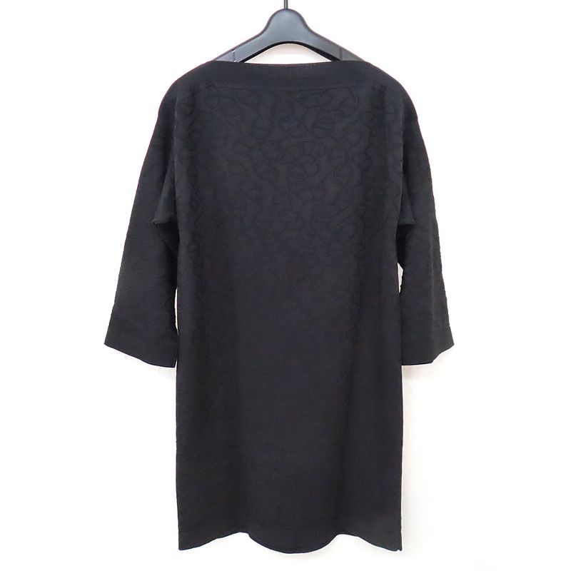 Hermes Knit Dress Twill Laine 4e2530dc 34 Size Black Chaine D'ancre