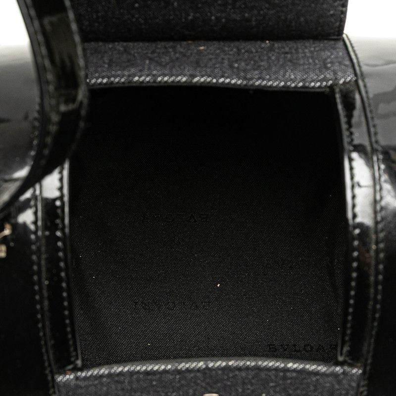 Bulgari Logomania Bee Zero One Black Indigo Denim Patent Leather Women's Bvlgari