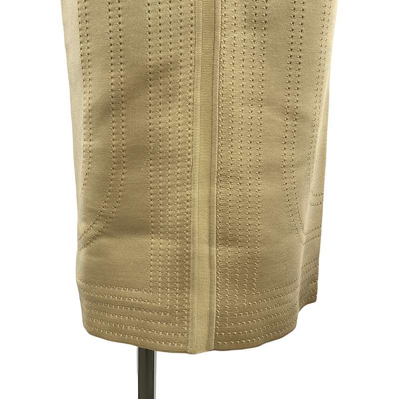 Hermes Brid De Gala Silk Perforated Knit Skirt - 36 - Beige - Women's