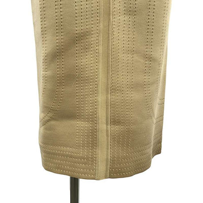 Hermes Brid De Gala Silk Perforated Knit Skirt - 36 - Beige - Women's