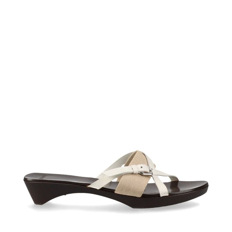 Hermes Leather Wood Sole Belt Sandals Women's 35 Brown Made In Spain