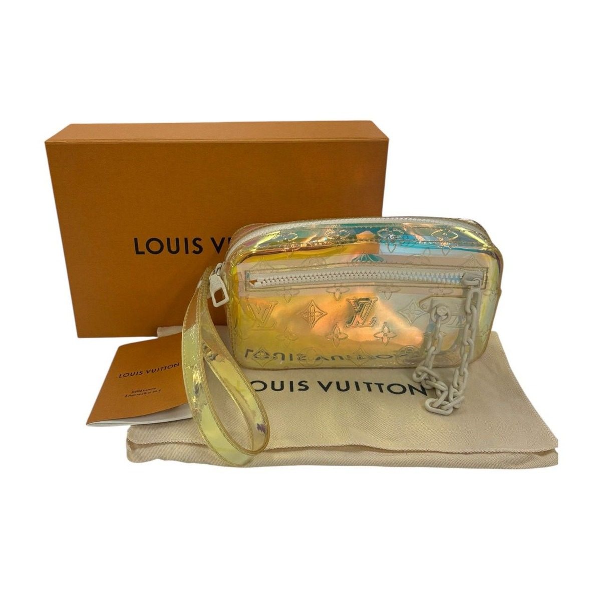 Louis Vuitton Monogram Volga Prism Multicolor White Nylon Clutch