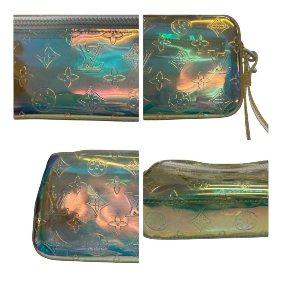 Louis Vuitton Monogram Volga Prism Multicolor White Nylon Clutch — view 8