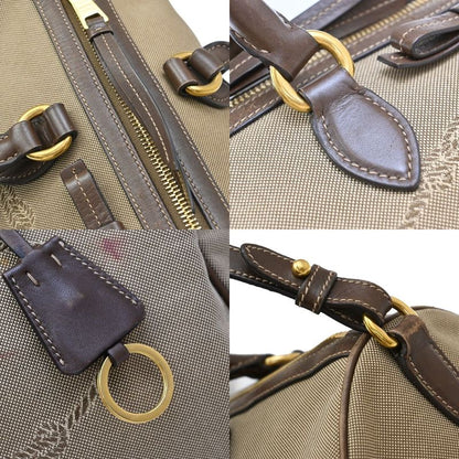 Prada Shoulder Hand Bag 2way Canvas Leather Brown 31ka941