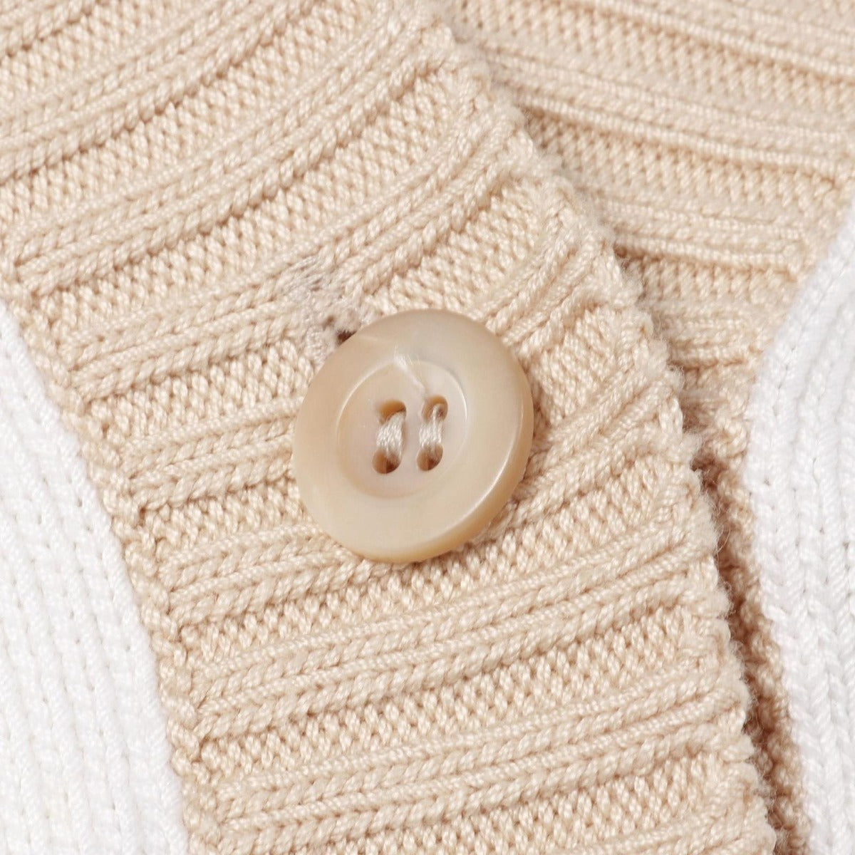 Prada Cardigan Cropped Cotton White Beige — view 7