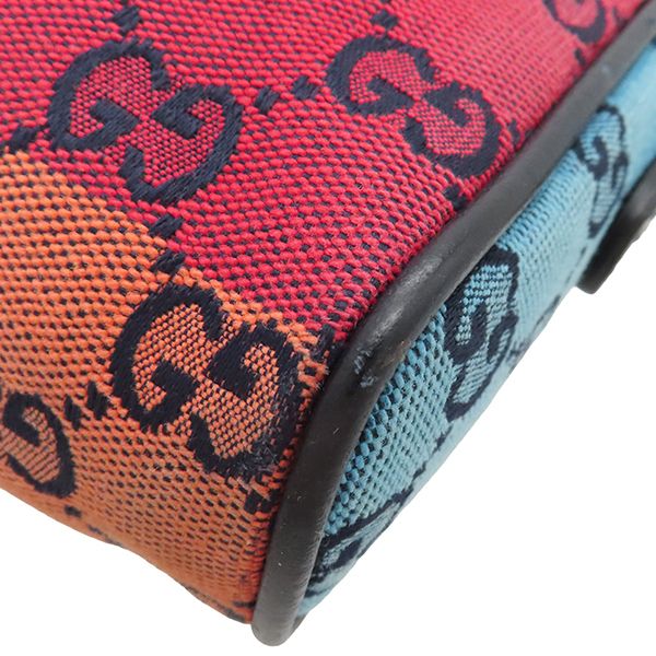 Gucci Shoulder Bag GG Mini GG Canvas Multicolor Silver Hardware 658659