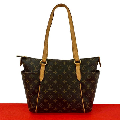 Louis Vuitton Totally PM Monogram Leather Tote Shoulder Bag Brown