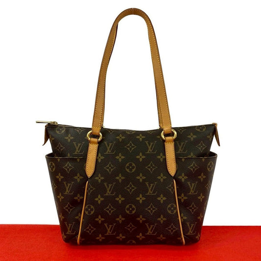 Louis Vuitton Totally PM Monogram Leather Tote Shoulder Bag Brown