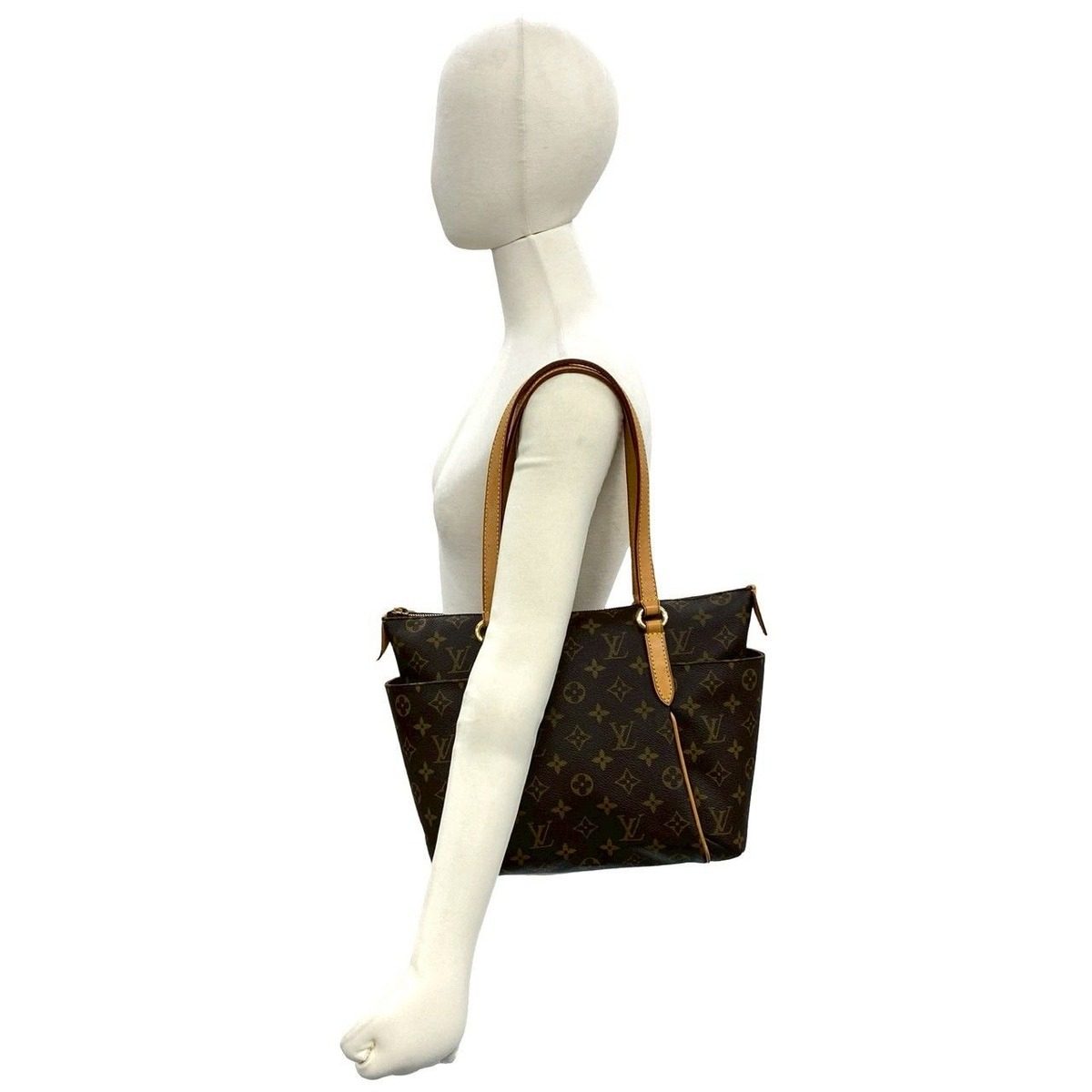 Louis Vuitton Totally PM Monogram Leather Tote Shoulder Bag Brown — view 2