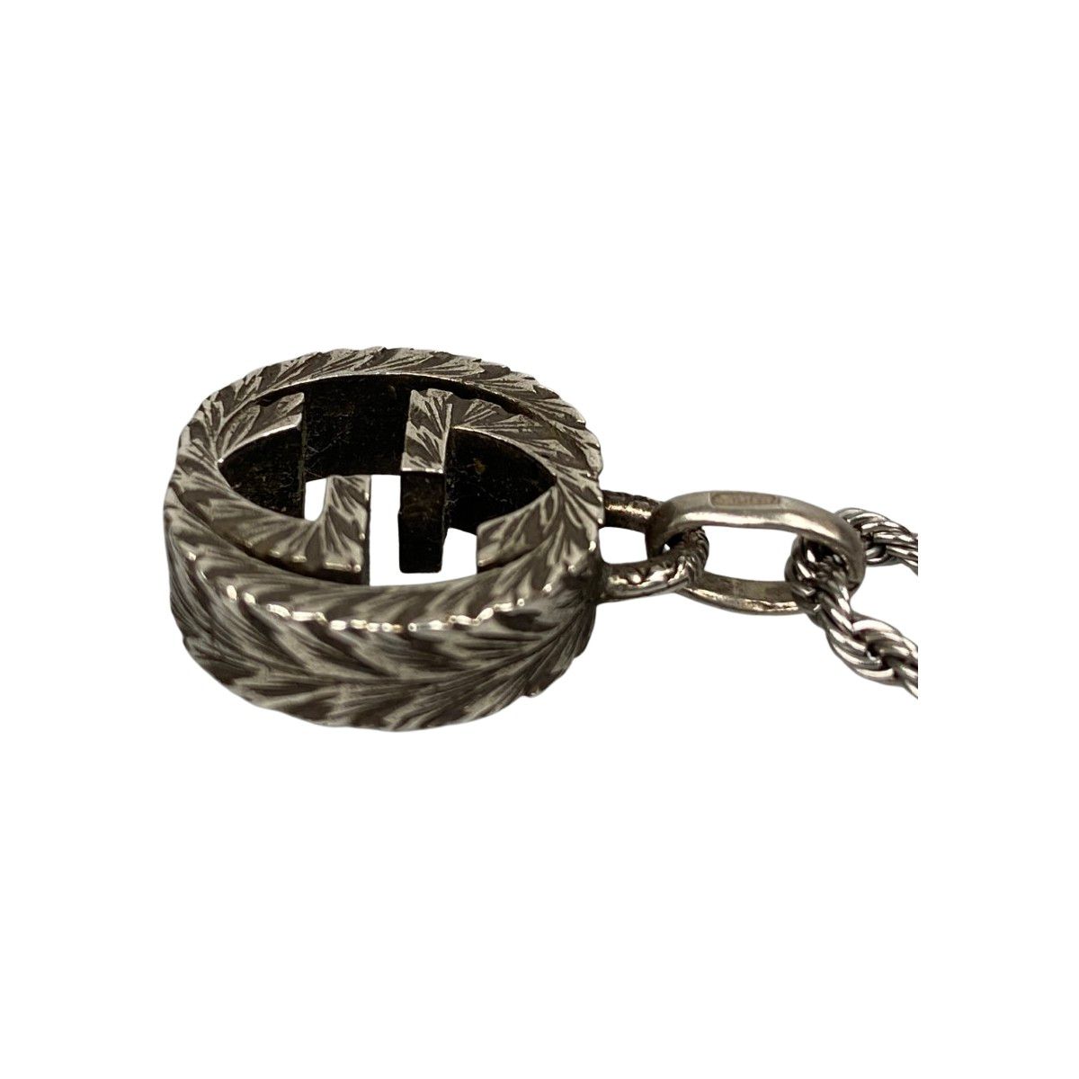 Gucci Necklace Interlocking G Silver 925 Chain Non-Genuine Product