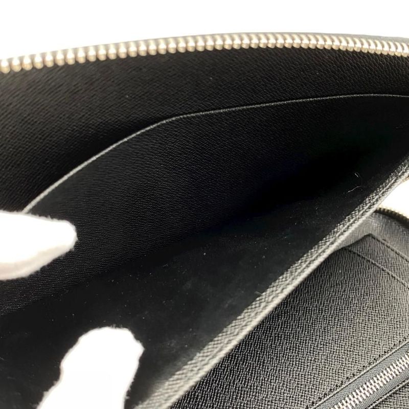 Louis Vuitton Bifold Long Wallet Travel Case Organizer Athol M30652 Taiga