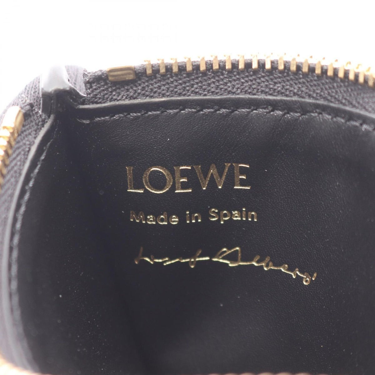 Loewe Card Case Albers Black Burgundy Leather Multicolor — view 4