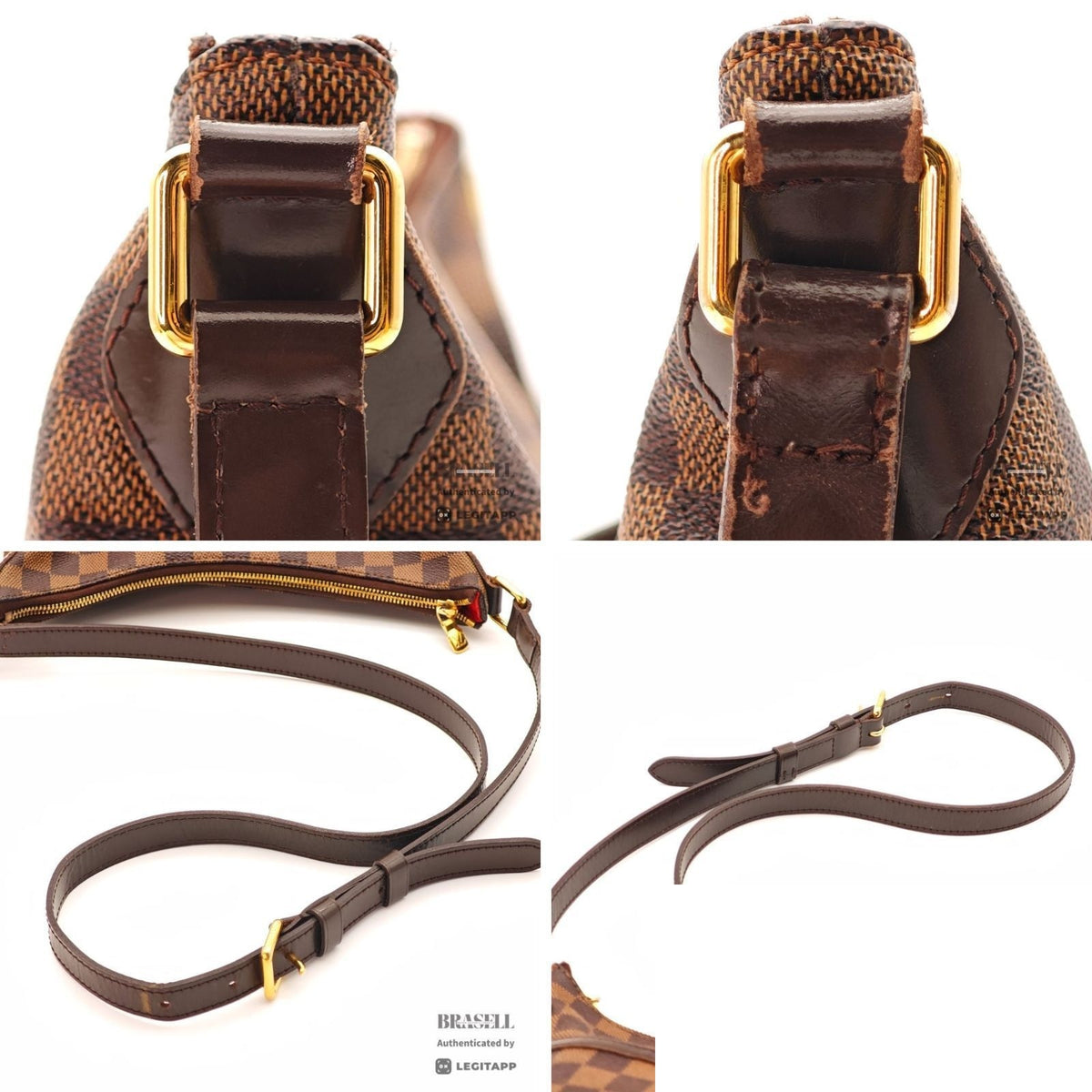Louis Vuitton Bloomsbury PM Shoulder Bag Brown — view 8