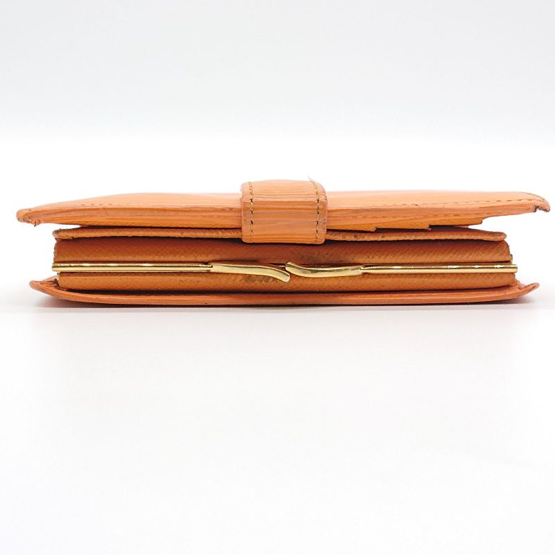 Louis Vuitton Epi Portefeuille Viennois Foldable Wallet Clasp Orange Box