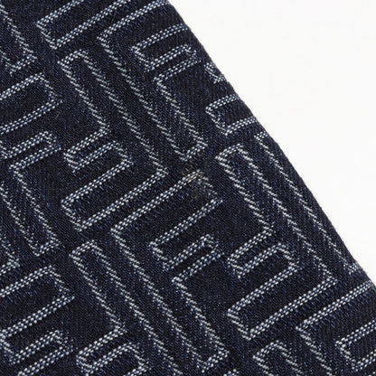 Fendi Denim Jacket FF Jacquard Blue — view 6