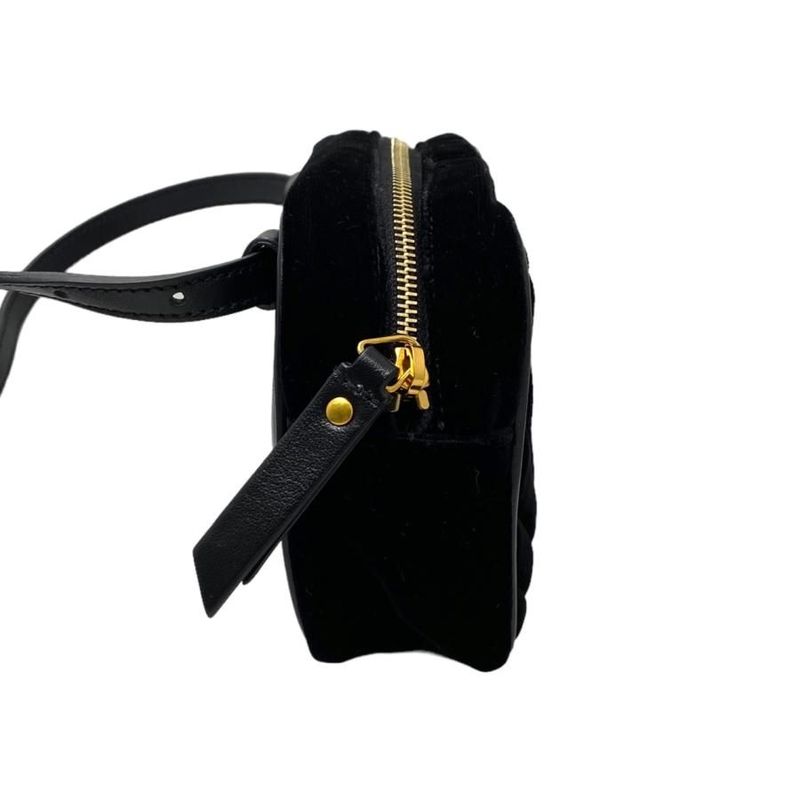 Saint Laurent Shoulder Bag Lou Camera Bag Ptr534817 Quilted Fringe Black Gold