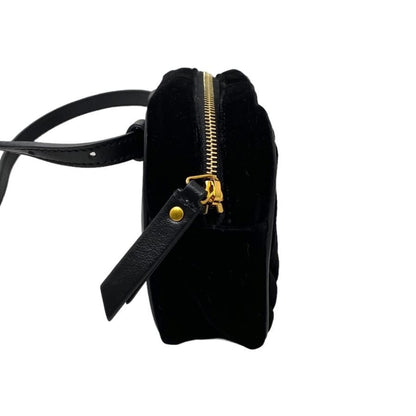 Saint Laurent Shoulder Bag Lou Camera Bag Ptr534817 Quilted Fringe Black Gold