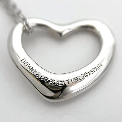 Tiffany & Co Open Heart Necklace Ec22787 Silver