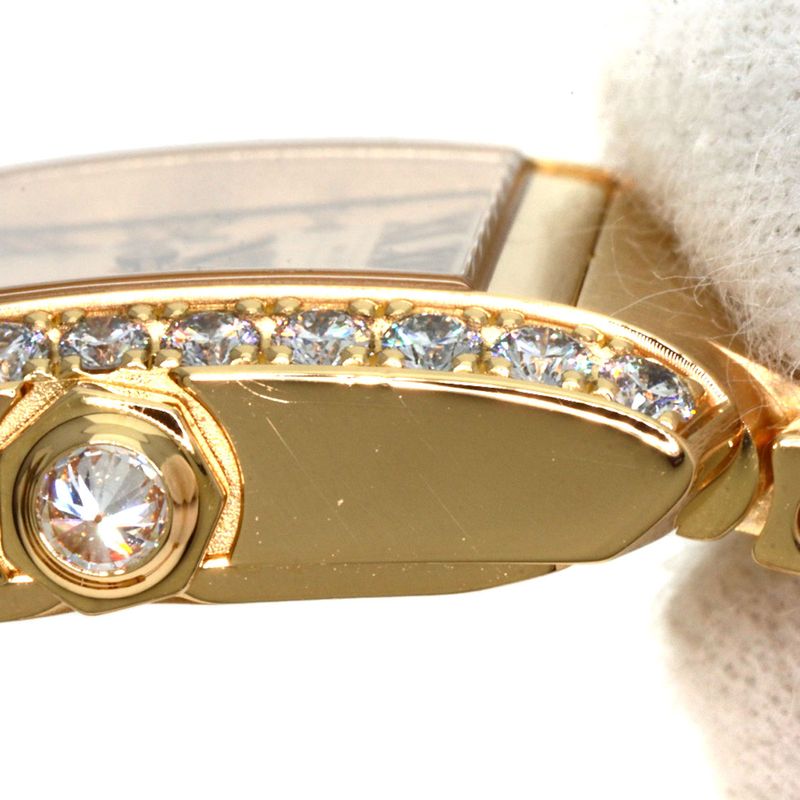 Cartier Wjta0039 Tank Francaise SM Diamond Wristwatch 18K Yellow Gold Diamonds