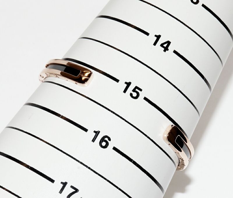 Bulgari Bangle Bracelet 18K Pink Goldxss Black PVD Bzero1 Bracelet S