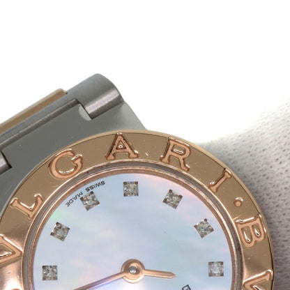 Bvlgari Bbp23sg Bvlgari 12P Diamond Watch SS Ssx18k Pink Gold Ladies