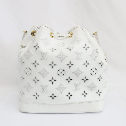 Louis Vuitton Noe PM LV Broderie--anglais-shoulder-bag M20740 White