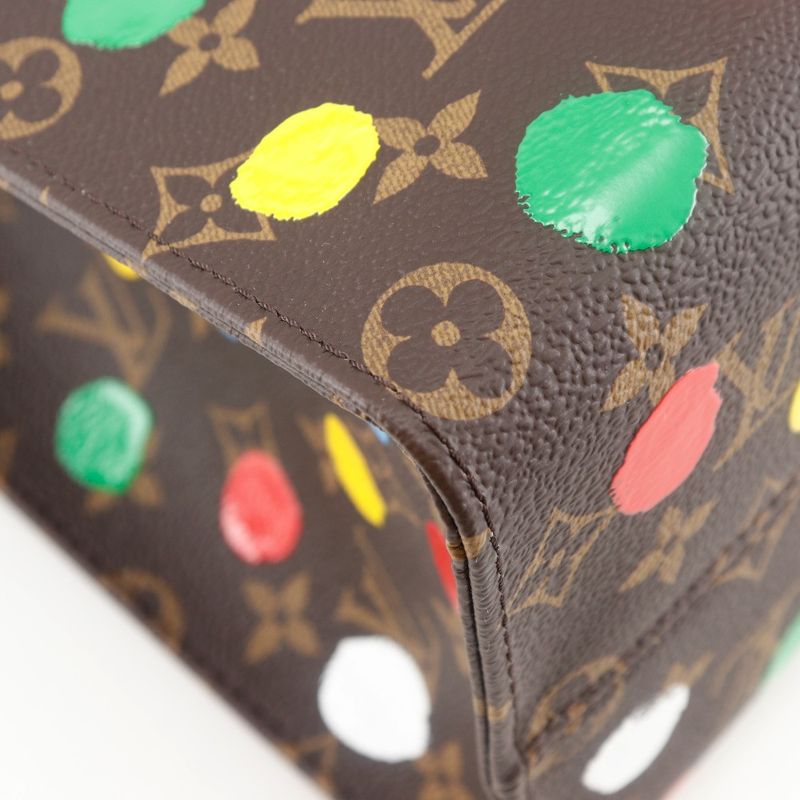 Louis Vuitton Lv×yk On The Go MM Yayoi Kusama Painted Dot M46379 Monogram