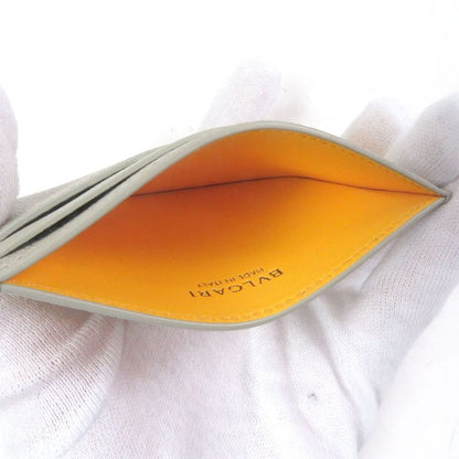 Bvlgari 294147 Bvlgari MAN Logo Hardware Leather Card Case Business Card Holder