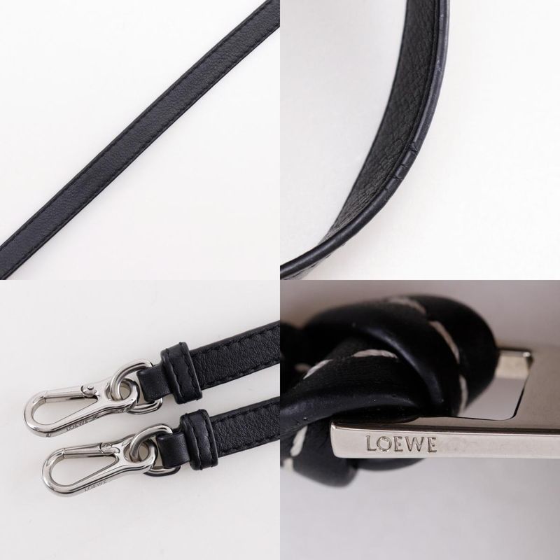 Loewe Missy Small Anagram 2WAY Shoulder Calf Black/pink Ladies Handbag