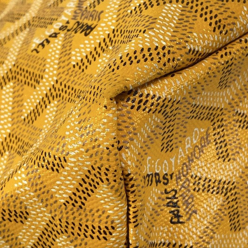 Goyard Saint Louis GM Yellow Leather Tote Bag