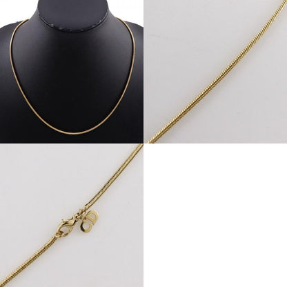 [dior] Christian Dior Logo Gold Plated Ladies 10.3g Necklace