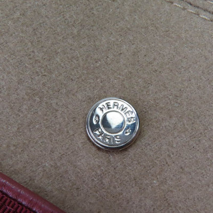 Hermes Santoleno 100% Cashmere Silver Hardware Serie Hardware Beret Brown 58