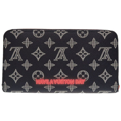 Louis Vuitton Monogram Ink Upside Down M62931 Zippy Organizer Navy Round Zipper