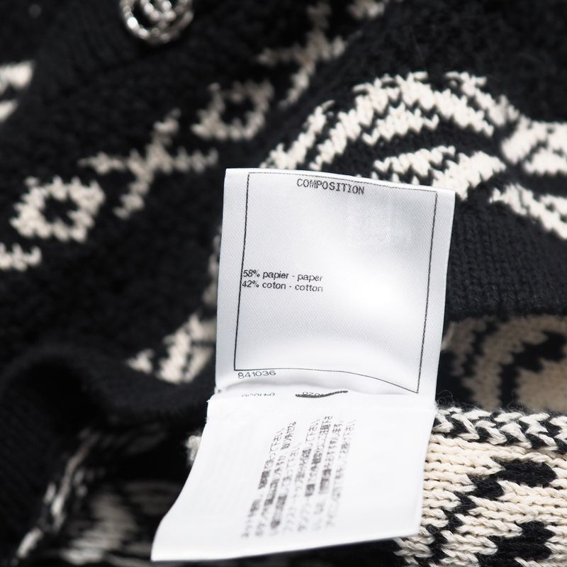 Chanel Knitwear Size 36 20P Total Pattern Coco Mark CC Knit Sweater